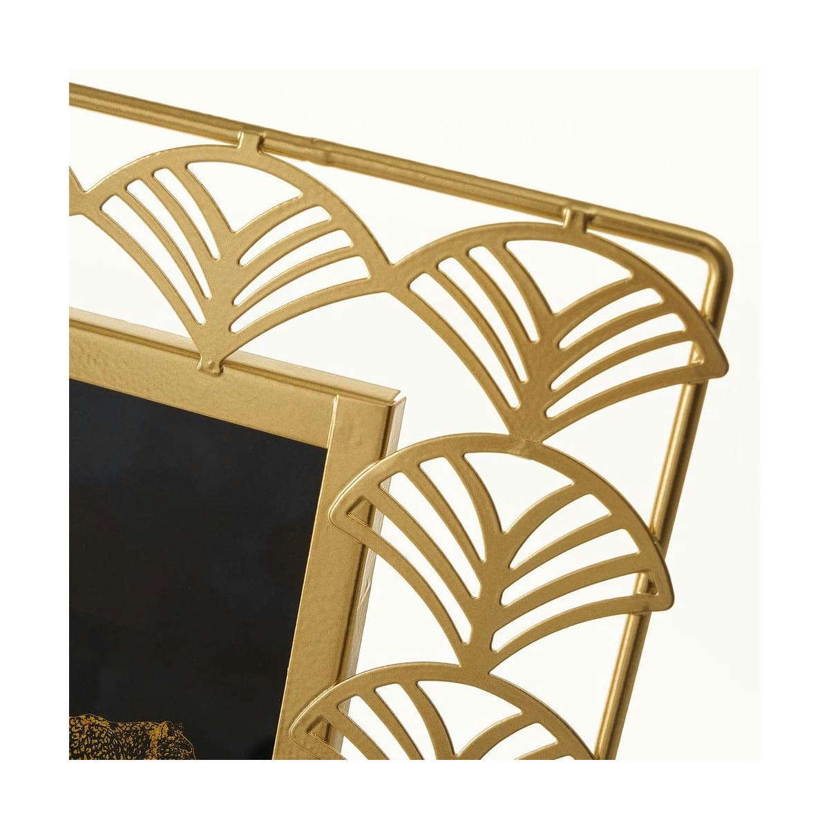 - Cadre photo à poser en métal doré 10x15cm