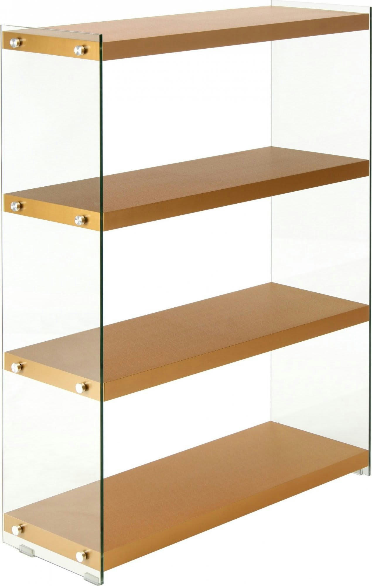 ELEMENTARY - Etagère Verre Bois clair