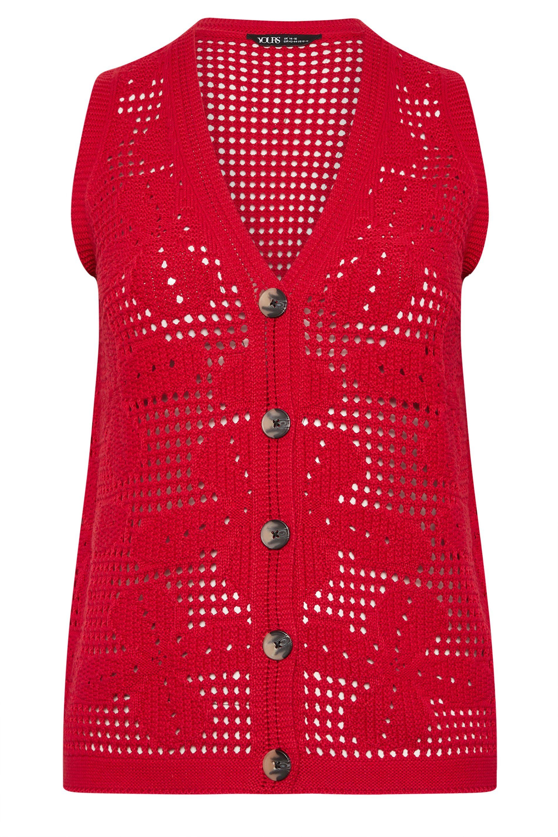 Yours Crochet Knitted Waistcoat