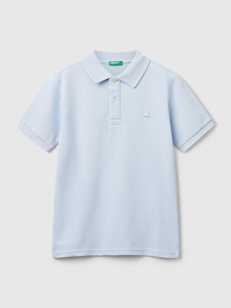 Slim fit polo in pure cotton