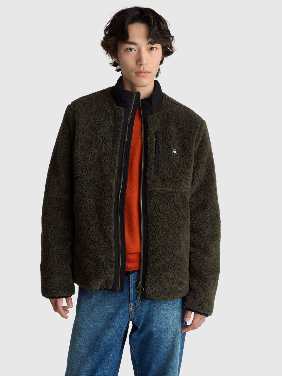 Padded fleece jacket