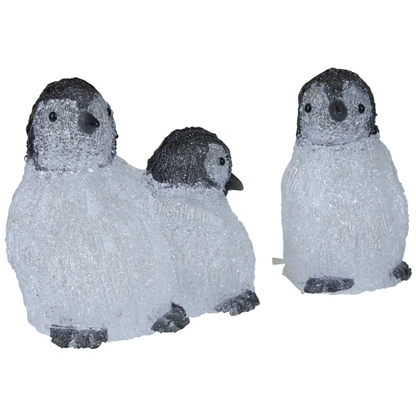 Weihnachtsfigur, Pinguin, Höhe: 23 cm, netz, weiß