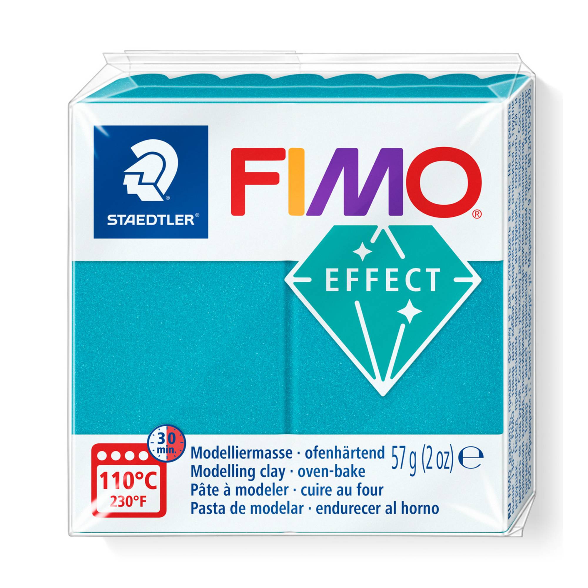 Fimo Effect Metallic Turquoise Modelling Clay 57g