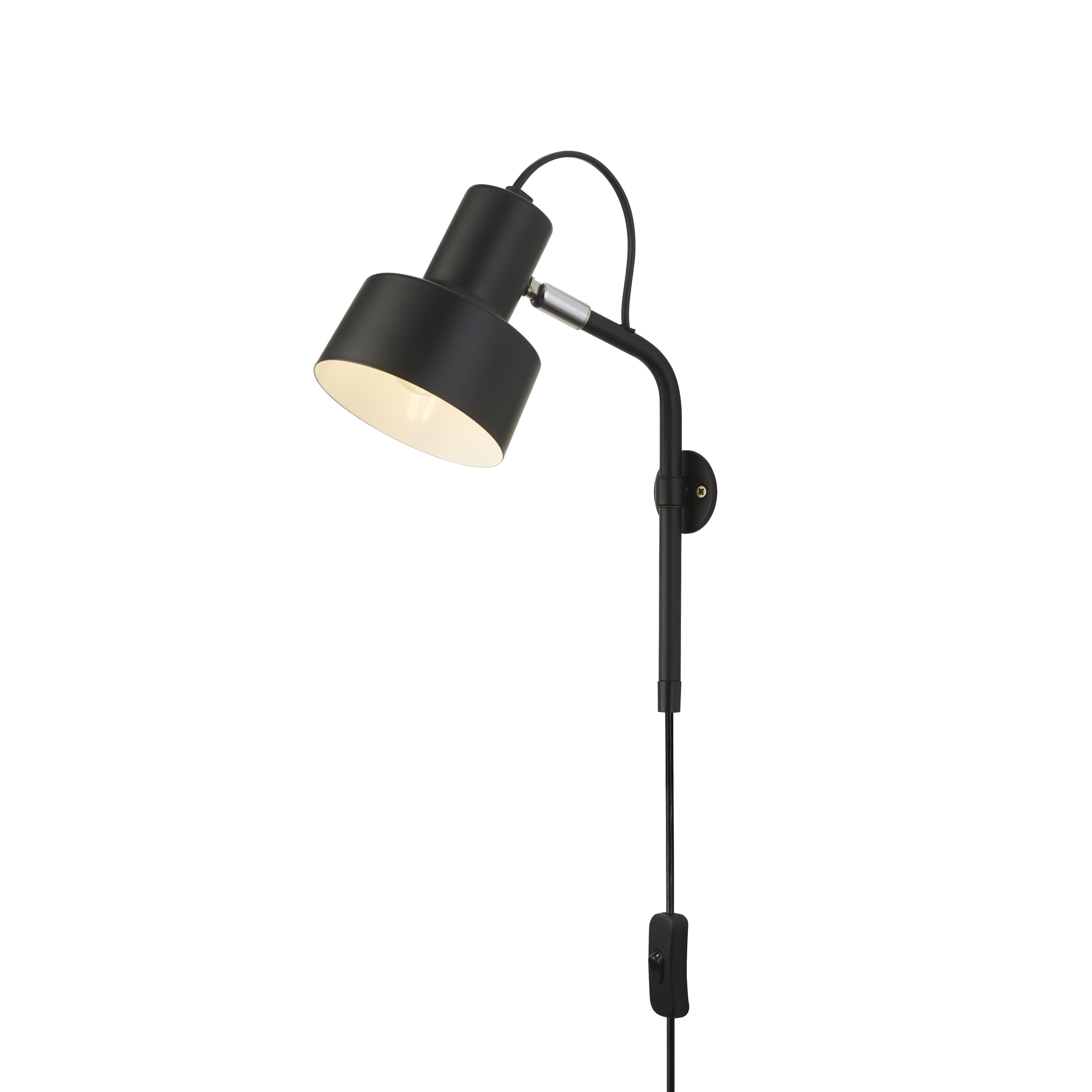 Searchlight Conical Wandlamp - Zwart