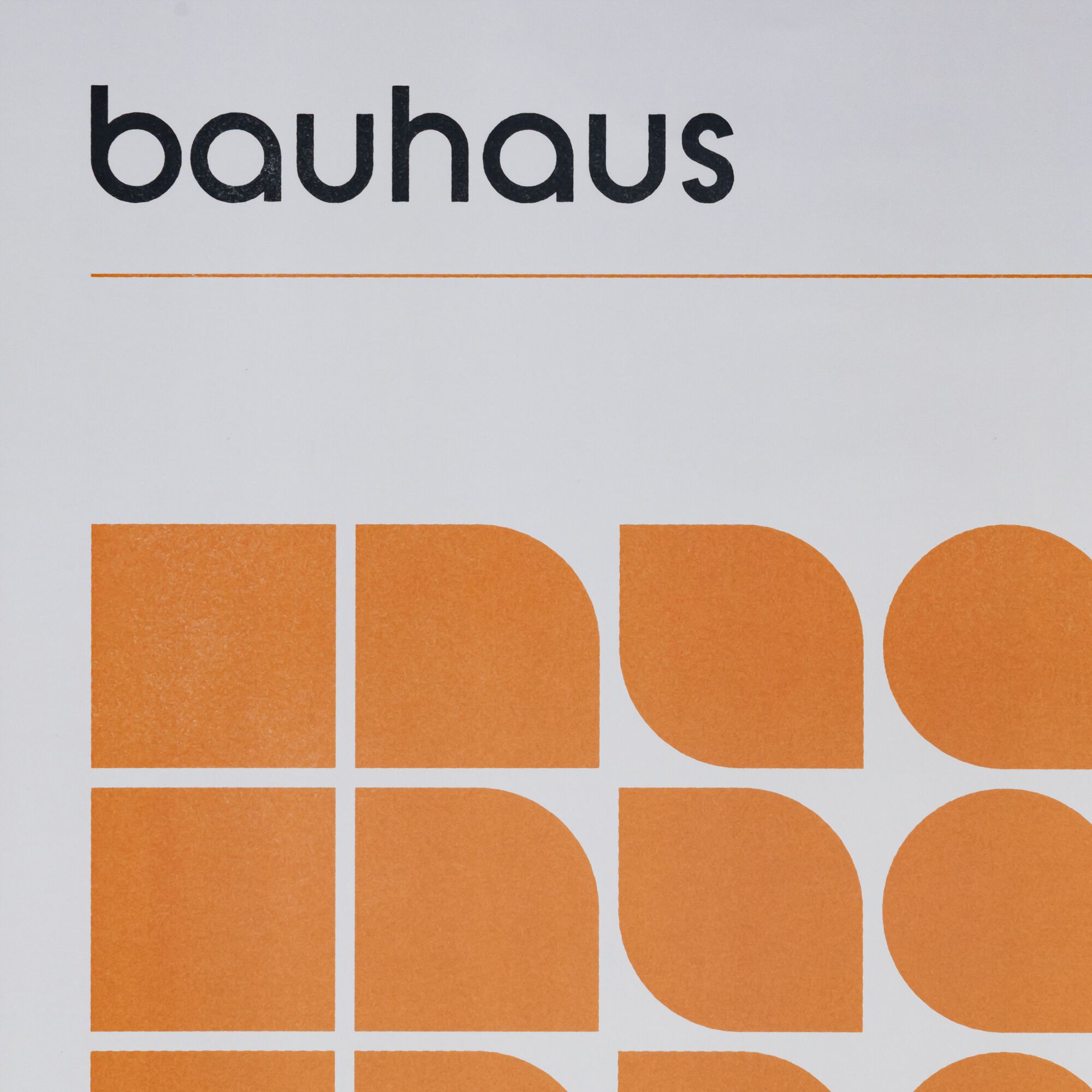 BAUHAUS 1919 - Affiche rétro 50x70cm - terracotta