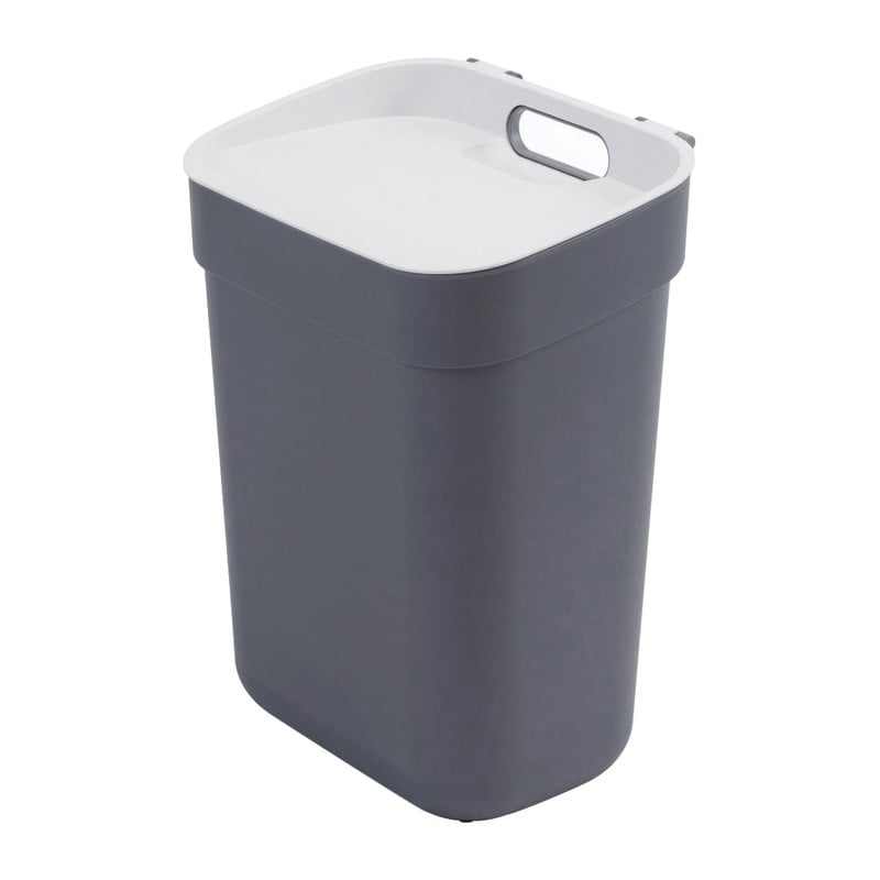Curver prullenbak ready to collect - donkergrijs/lichtgrijs - 10 liter