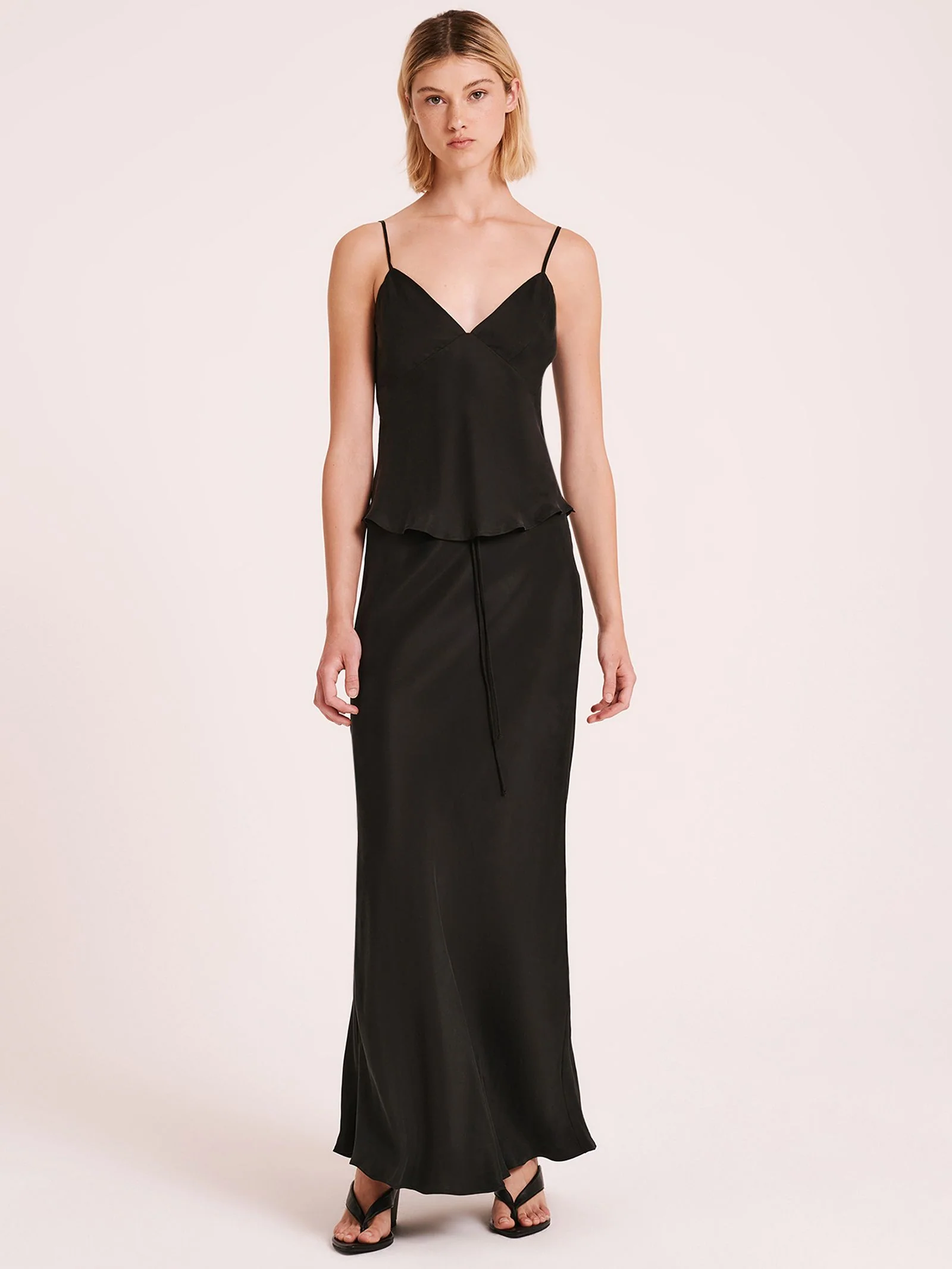 Hayz Cupro Maxi Skirt