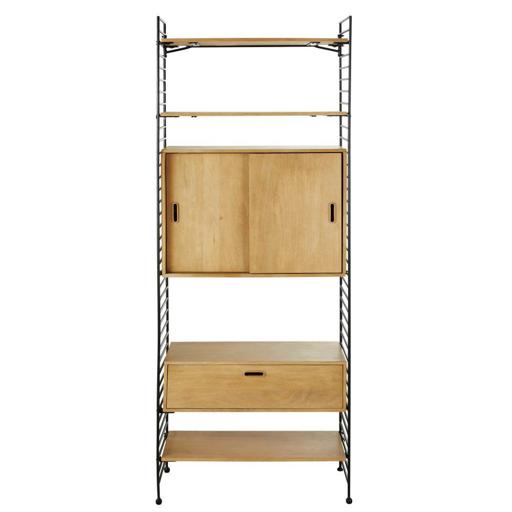 Yona Business - Module de rangement 2 portes coulissantes pour étagère