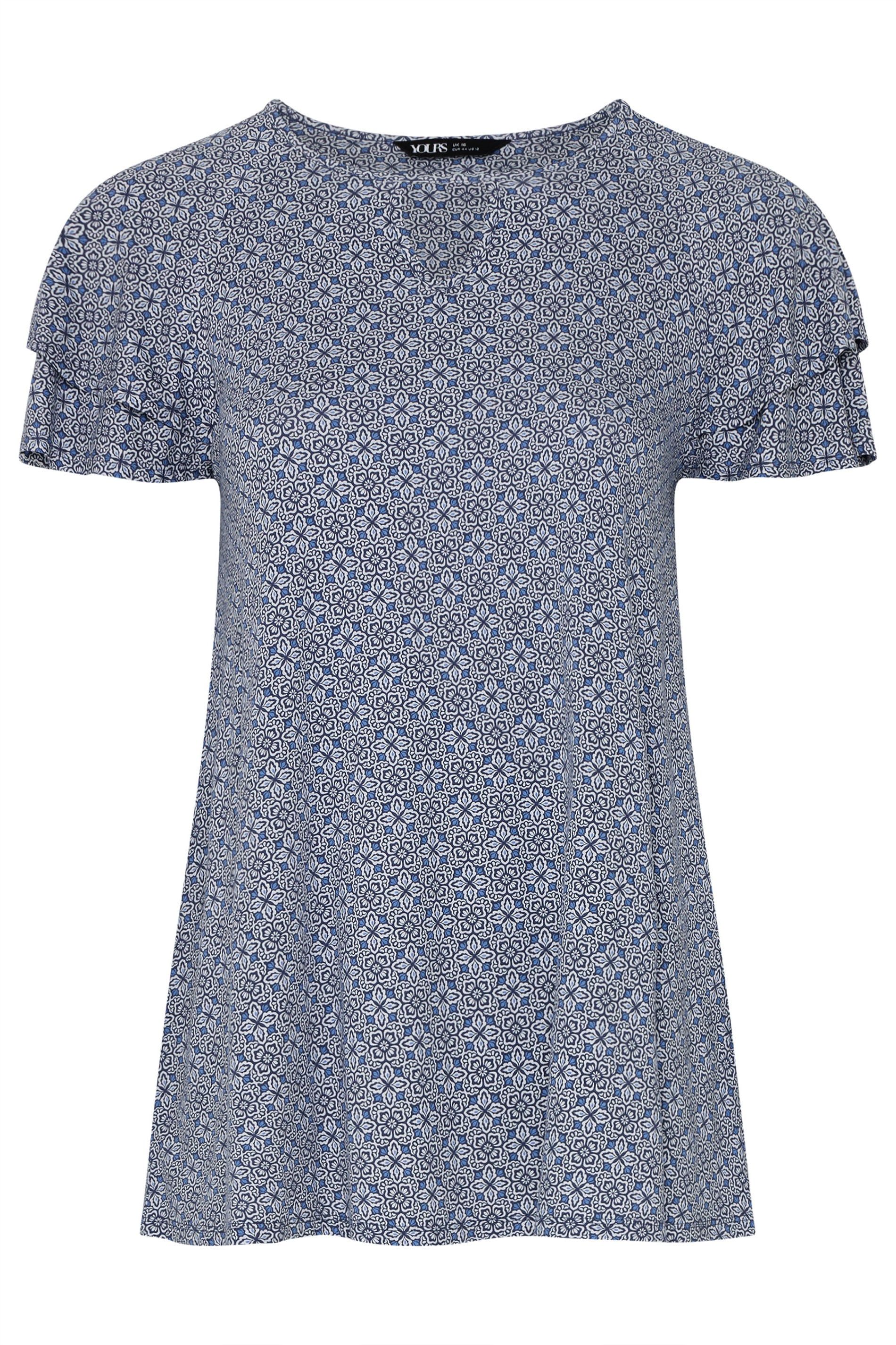 Yours Paisley Short Sleeve Top
