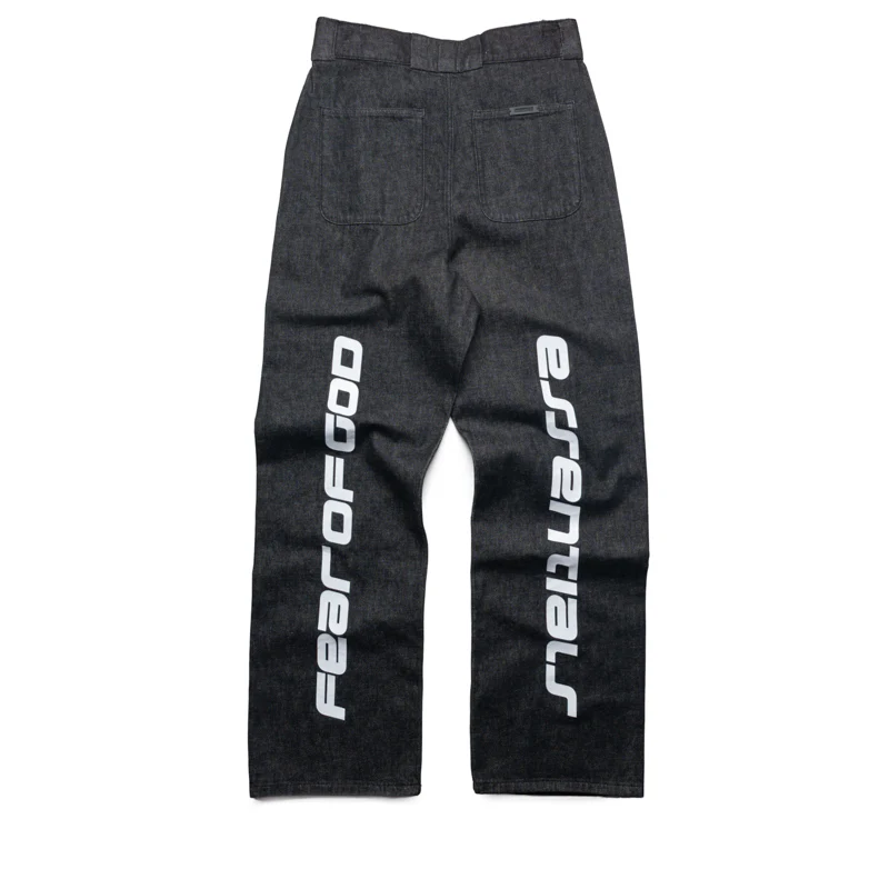 Fear Of God Essentials Denim Work Pant - Vintage Black