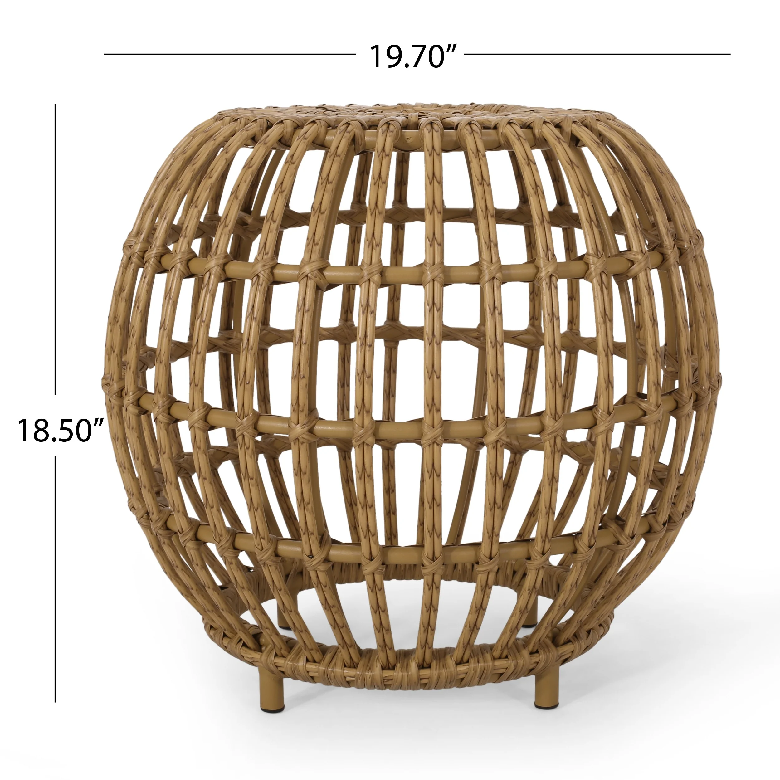 Ottawa Wicker Side Table by Christopher Knight Home