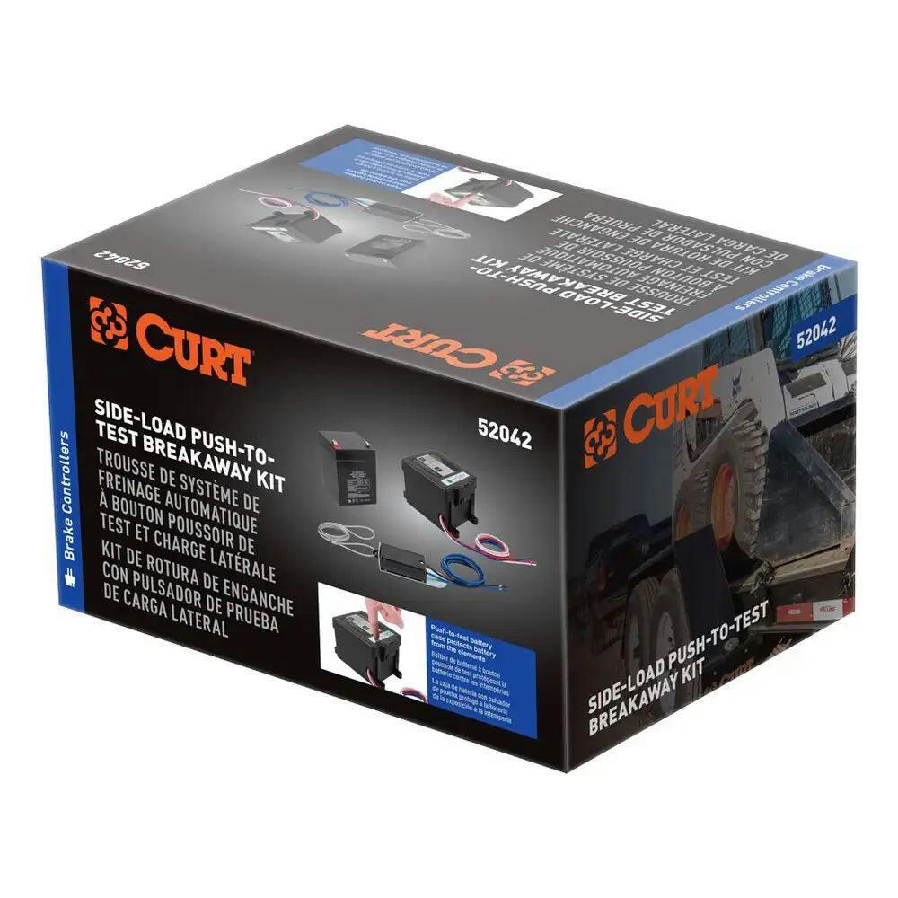 CURT Push-to-Test Breakaway Kit with Side-Load Battery