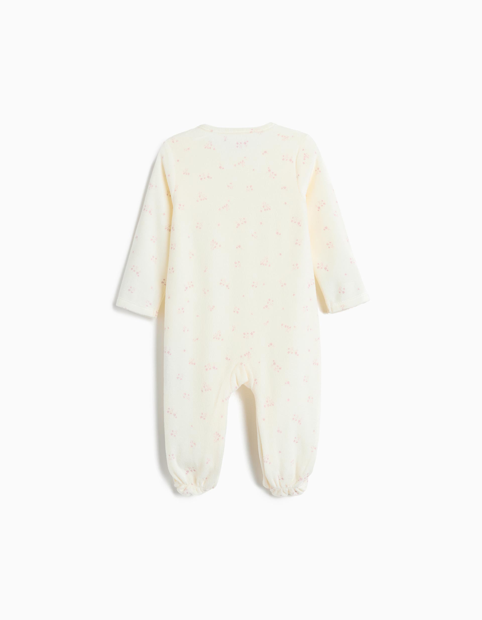 Pack 2 Babygrows Veludo, Recém-Nascido, Lil&aacute;s Claro