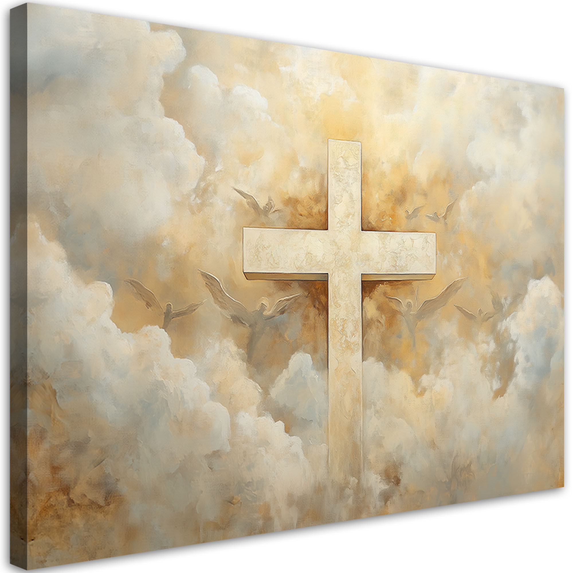 Feeby Obraz na płótnie, Krzyż Niebo Religijny 60x40