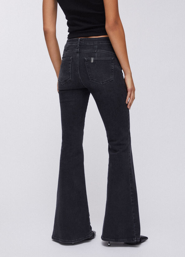 Jeans bootcut a vita alta