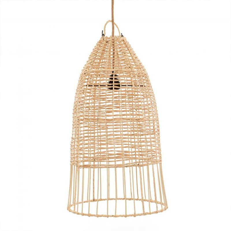 ELBA - Abat-jour en rotin naturel 30x60