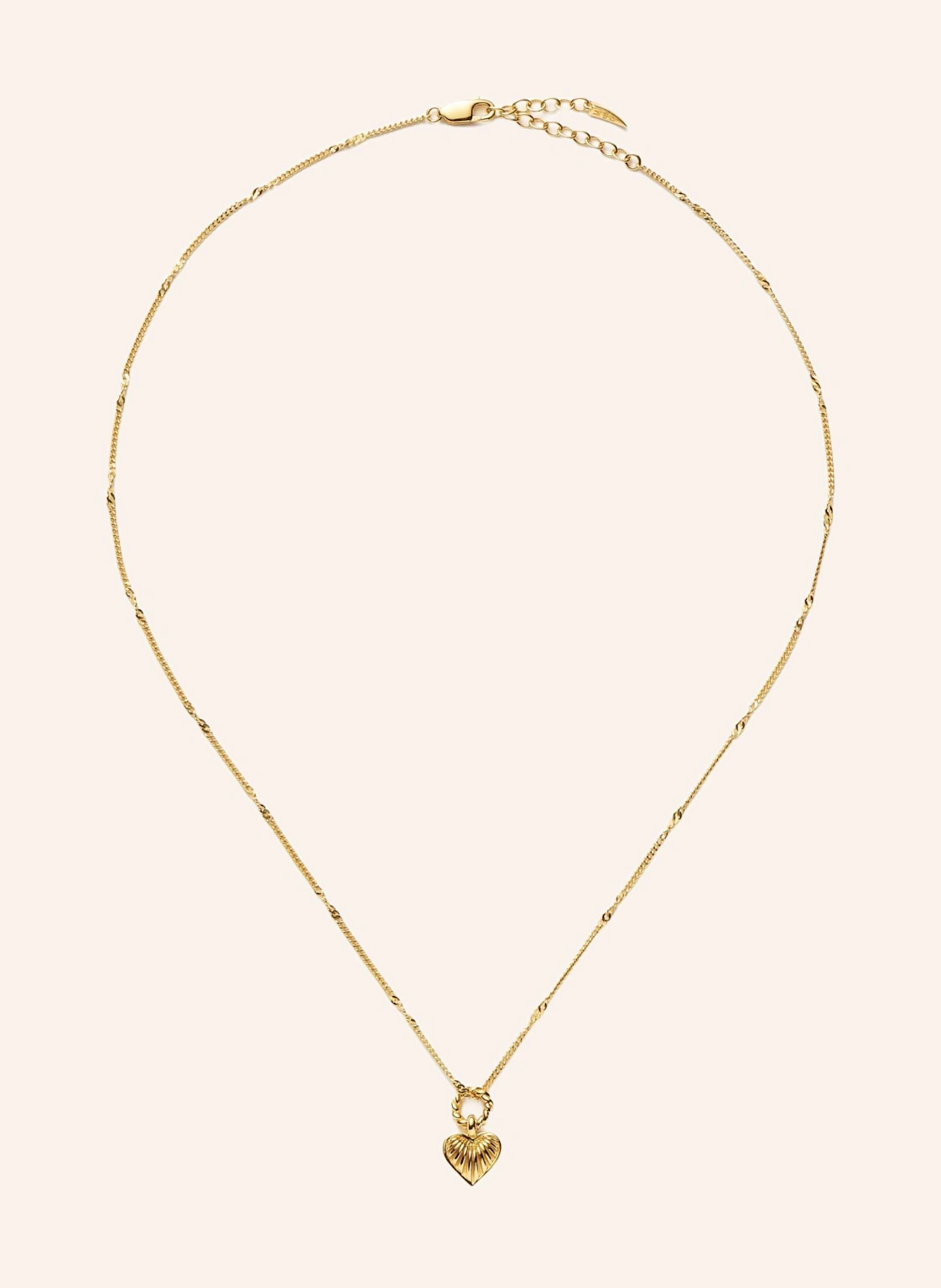 MISSOMA Halskette MINI RIDGE HEART NECKLACE by GLAMBOU