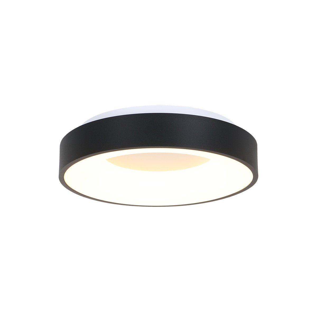 Steinhauer plafondlamp Ringlede - 1 lichts - 38x 9 cm - zwart
