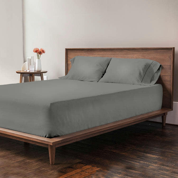 - Drap housse grand bonnet microfibre Gris Foncé 160x200 cm