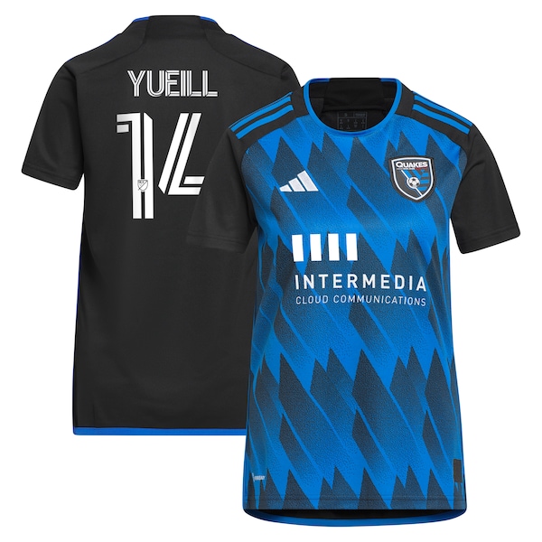 Jackson Yueill San Jose Earthquakes adidas Women's 2024 Active Fault Replica Player Jersey - Blue