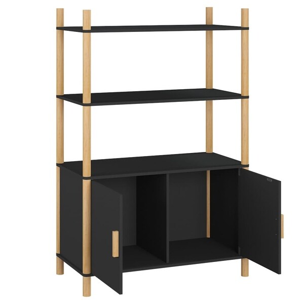 vidaXL Cabinet Storage Table Cupboard with Doors for Kitchen Engineered Wood
