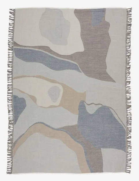 Plaid LOBELIA 130x180 blå/grå