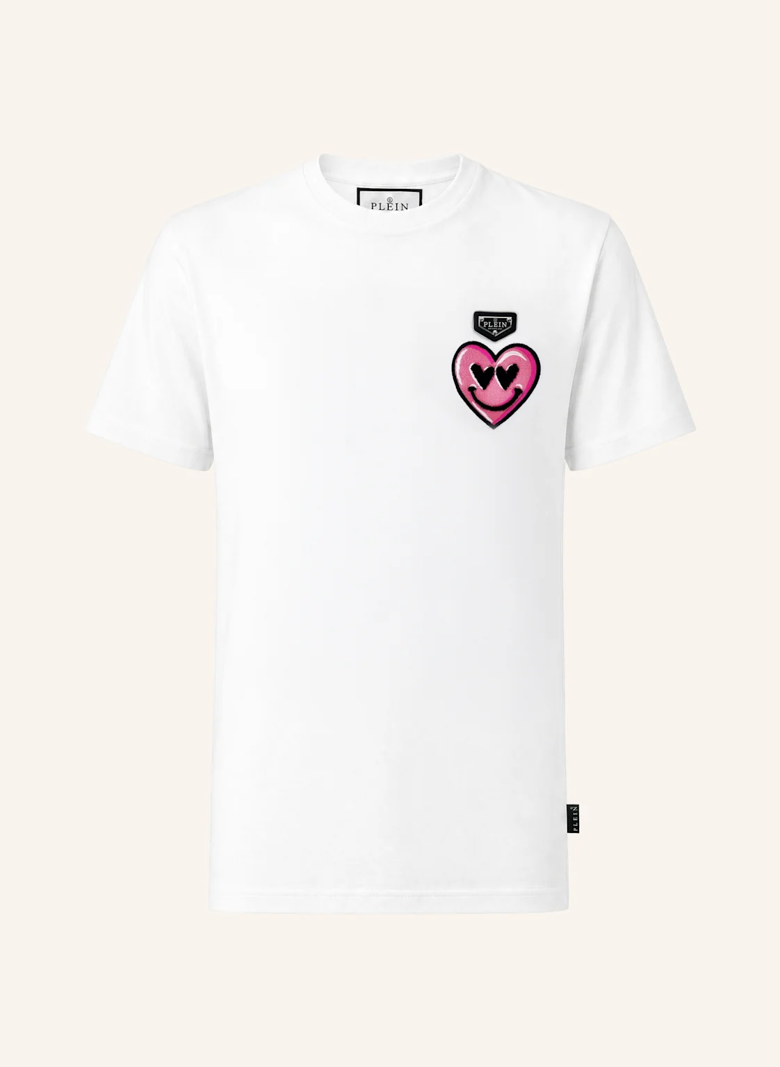 PHILIPP PLEIN Kurzarm-Rundhals-T-Shirt HEART