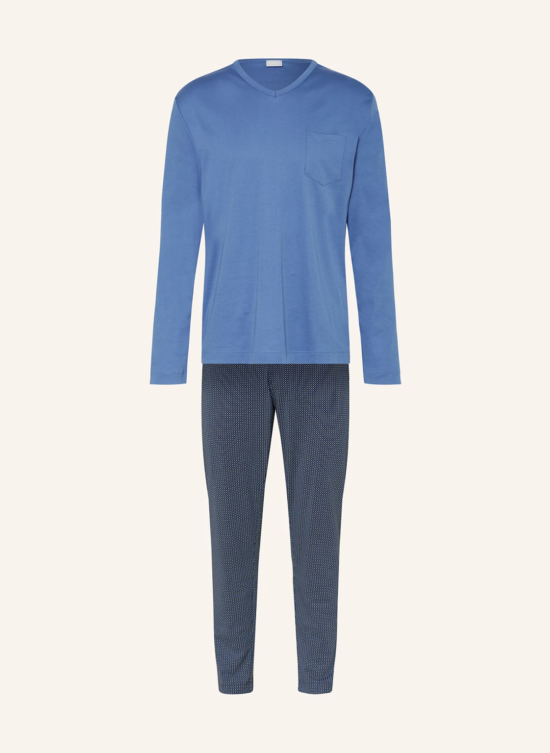 mey Schlafanzug Serie MICRO BLUE