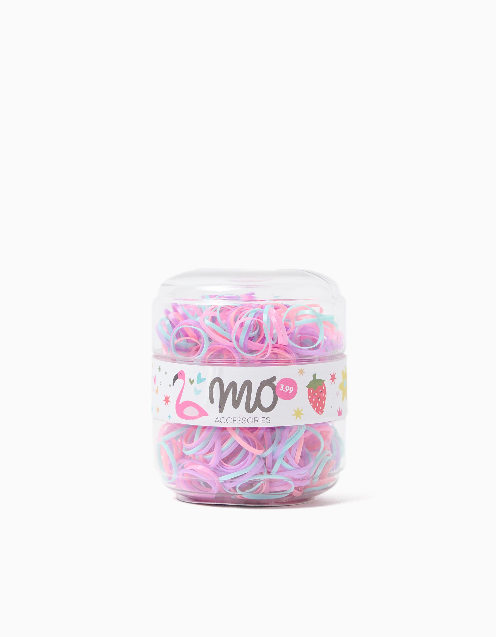 Pack 550 El&aacute;sticos de Cabelo, Menina, Rosa
