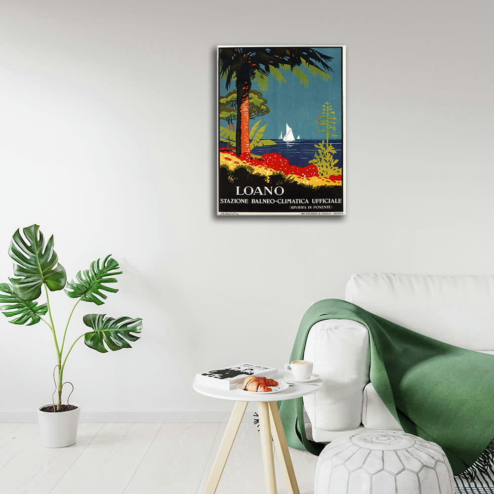 - Tableau affiche touristique vintage Loano 50x70cm