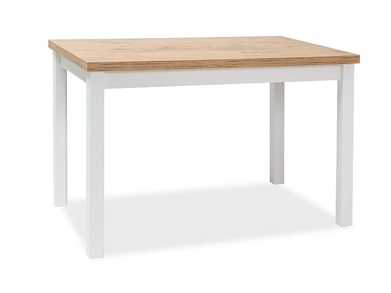Stół ADAM 100x60 dąb lancelot/biały mat