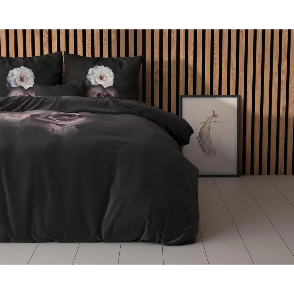 Dekbedovertrek Midnight Rose 140x220 �?Zacht & Ademend �?Incl. Kussensloop