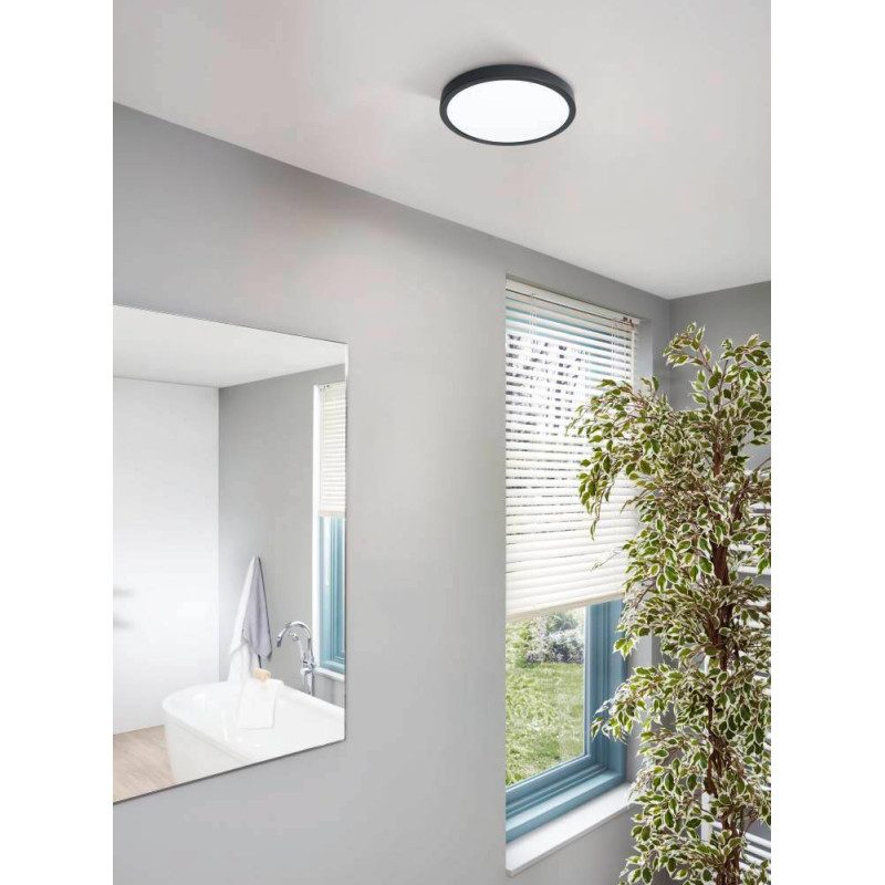 Plafonnier LED Fueva 5 noir 20,5 W EGLO