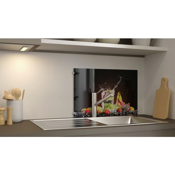 Glasboard »Cocktail Splash«, mehrfarbig, Glas