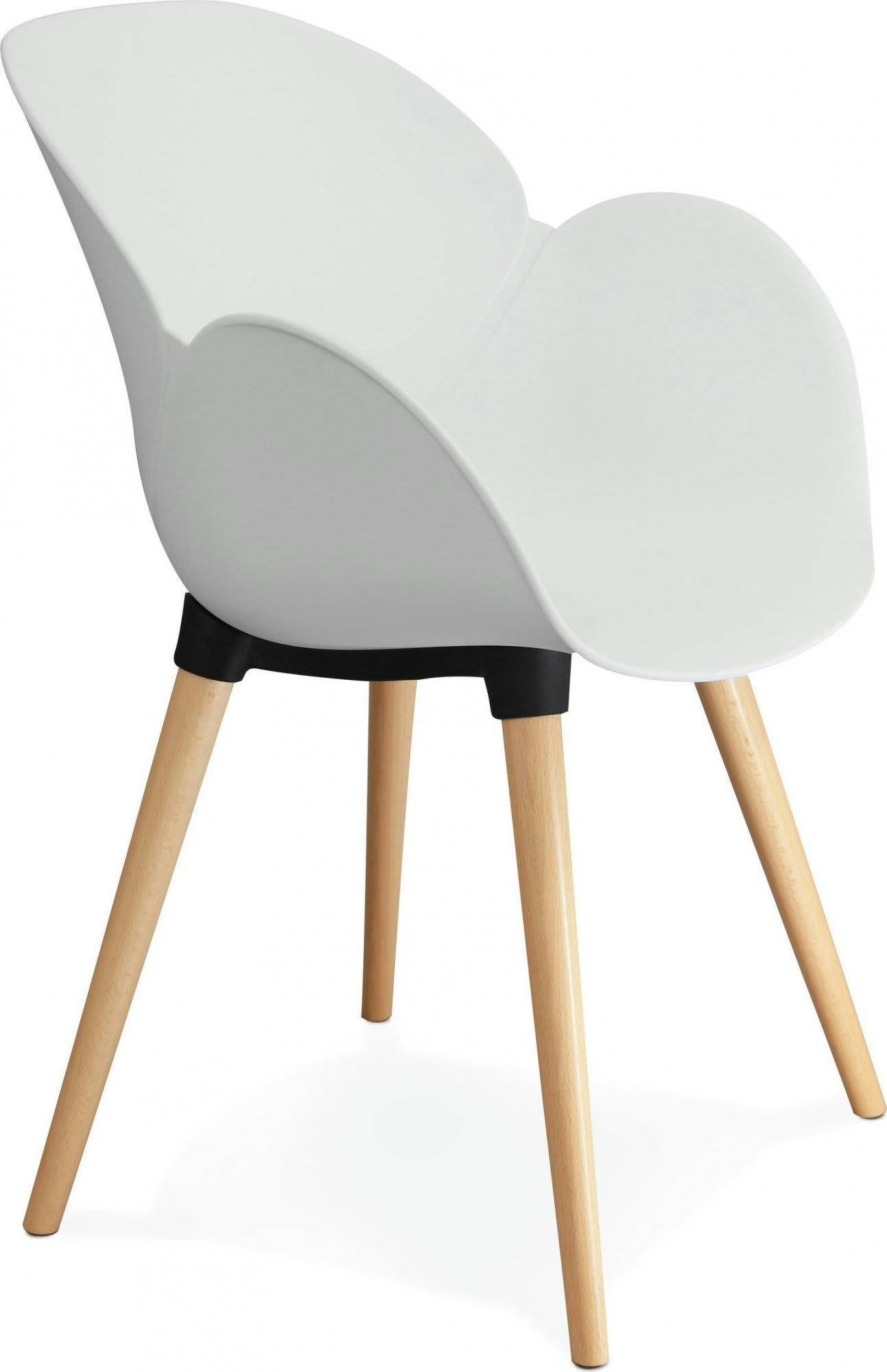 SITWEL - Fauteuil Polymère Blanc H. assise 45 cm
