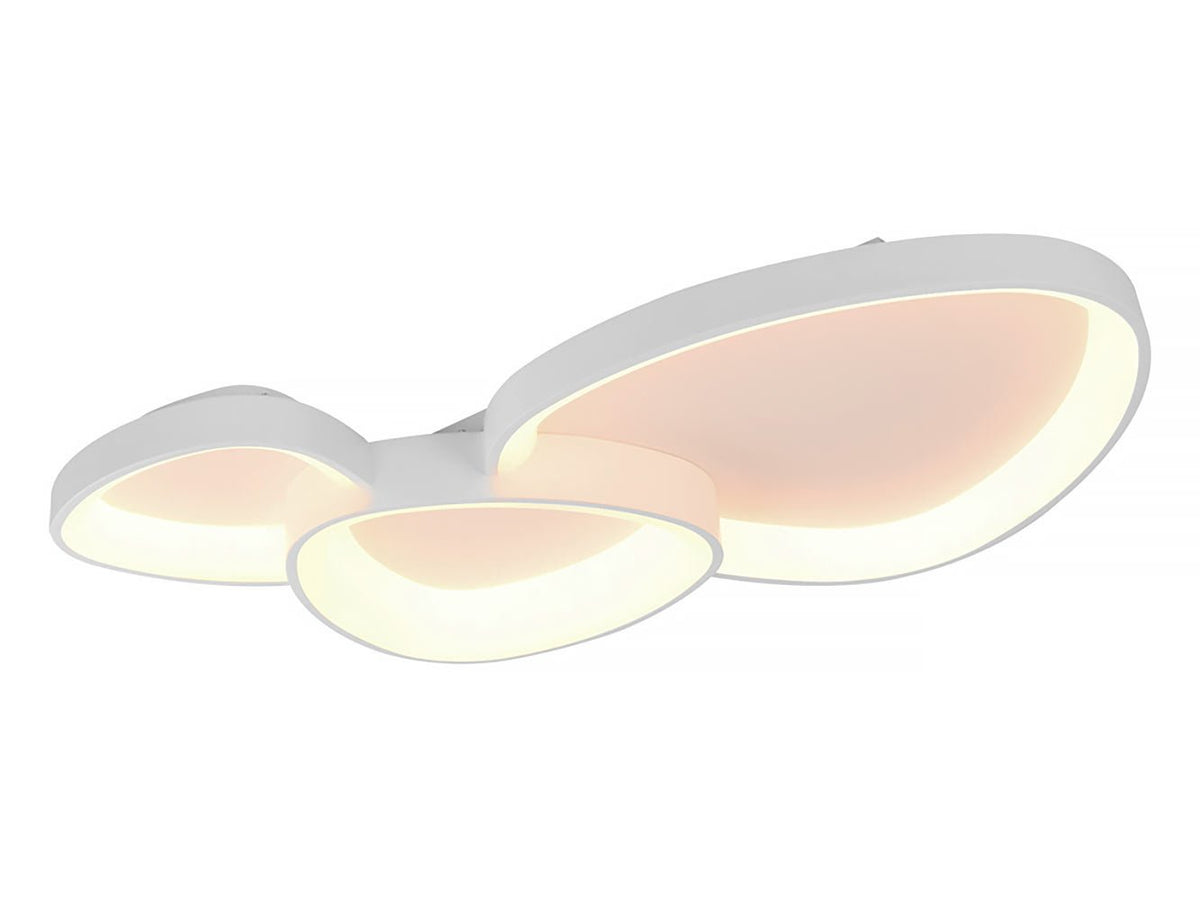 Freelight plafondlamp Organico - 3 lichts - 90 x 10.5  cm - wit