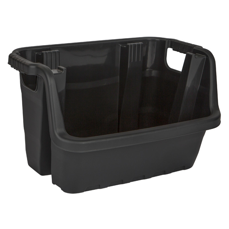 Box à empiler Heavy Duty noir 36 x 59 x 41 cm PRACTO HOME