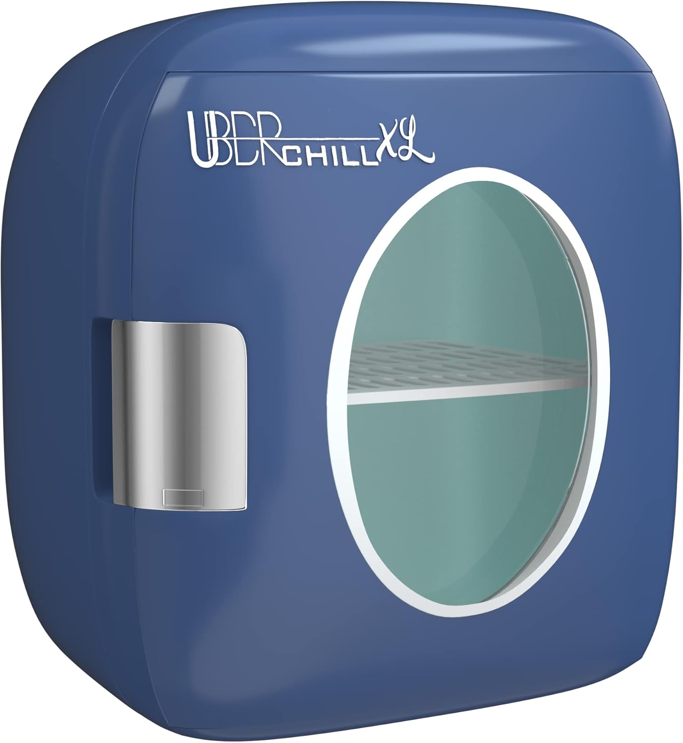 Uber Appliance UB-XL1 Uber Chill 12 Can Retro Personal Mini Fridge (Navy Blue)