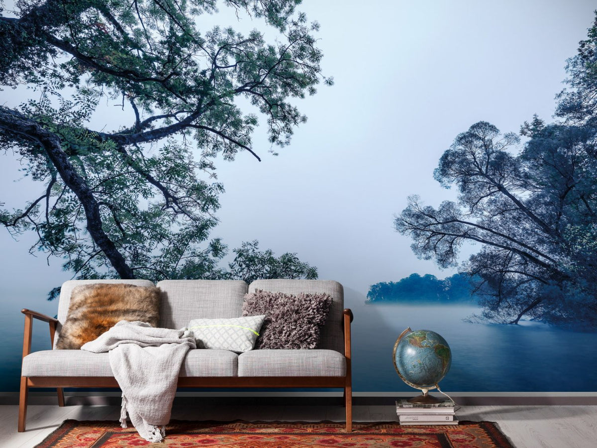 Sanders & Sanders fotobehang landschap met water blauw - 400 x 250 cm - 612490