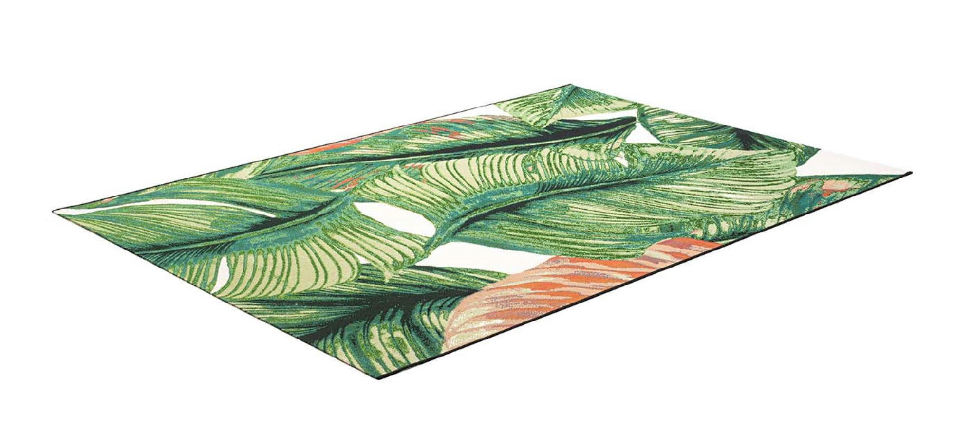 GARDEN - Tapis moderne outdoor d'extérieur tissé plat vert 123x180