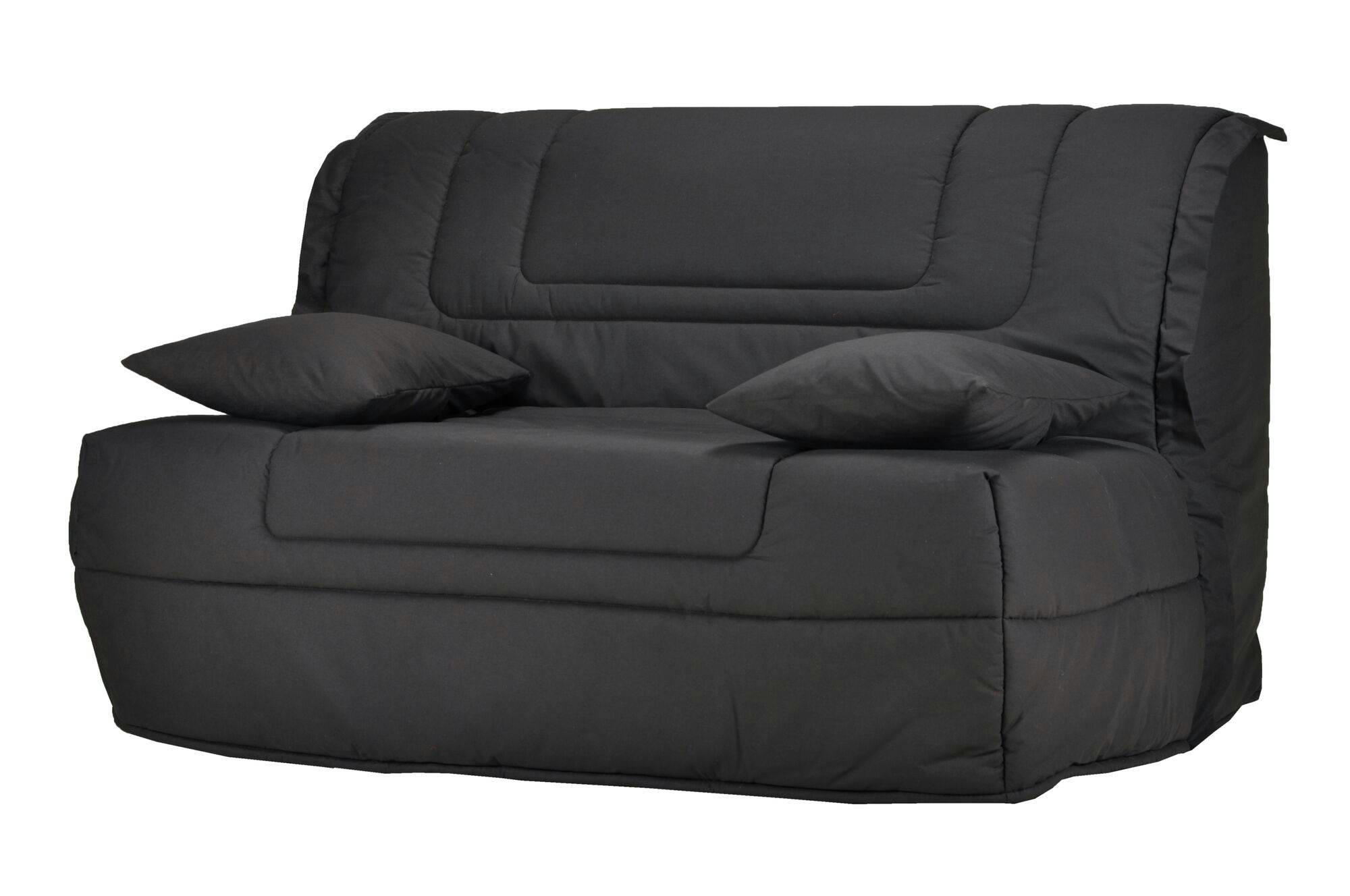 GABRIEL - Banquette BZ avec matelas Bultex anthracite 140 x 190 cm
