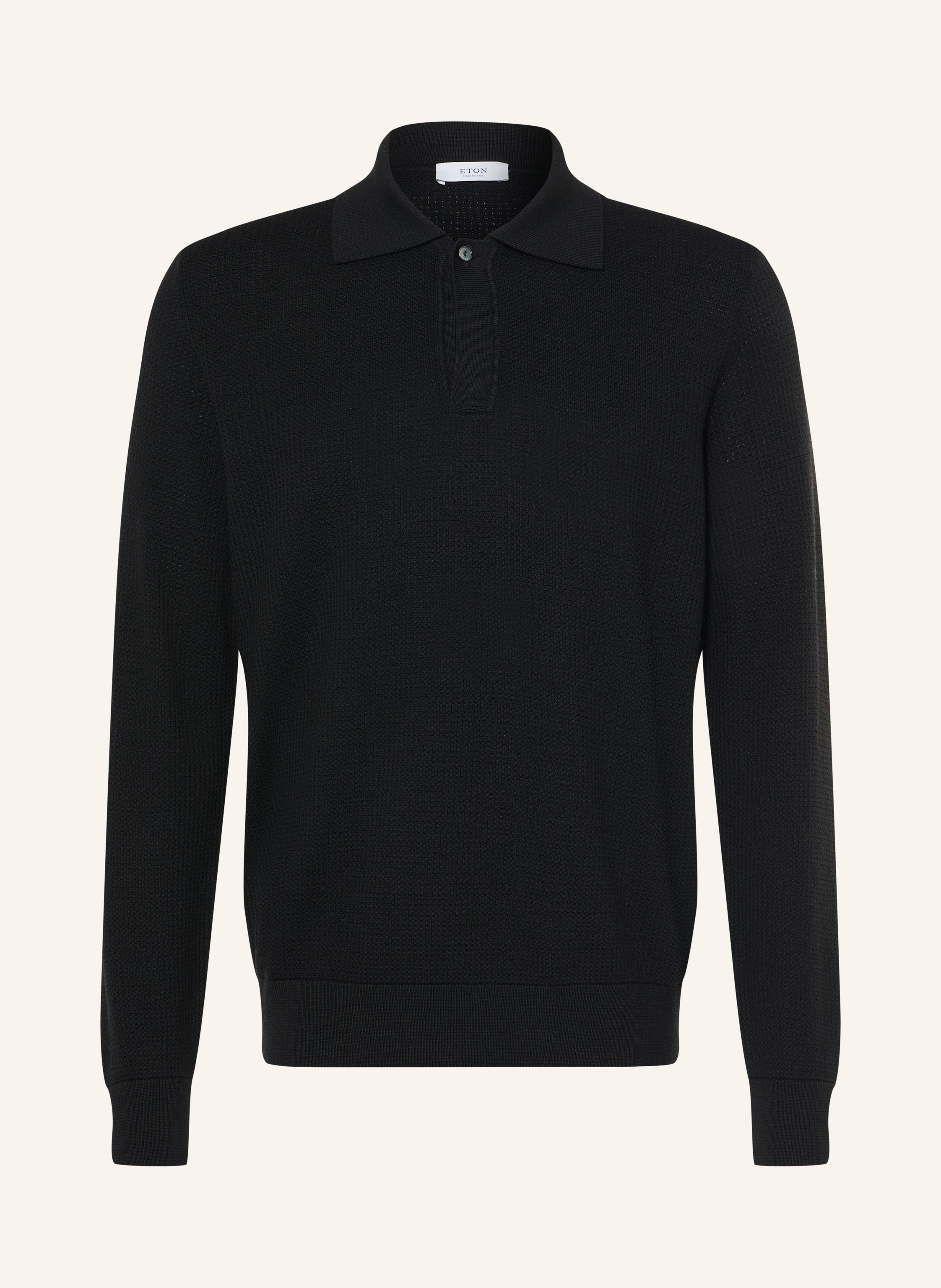ETON Strick-Poloshirt aus Merinowolle