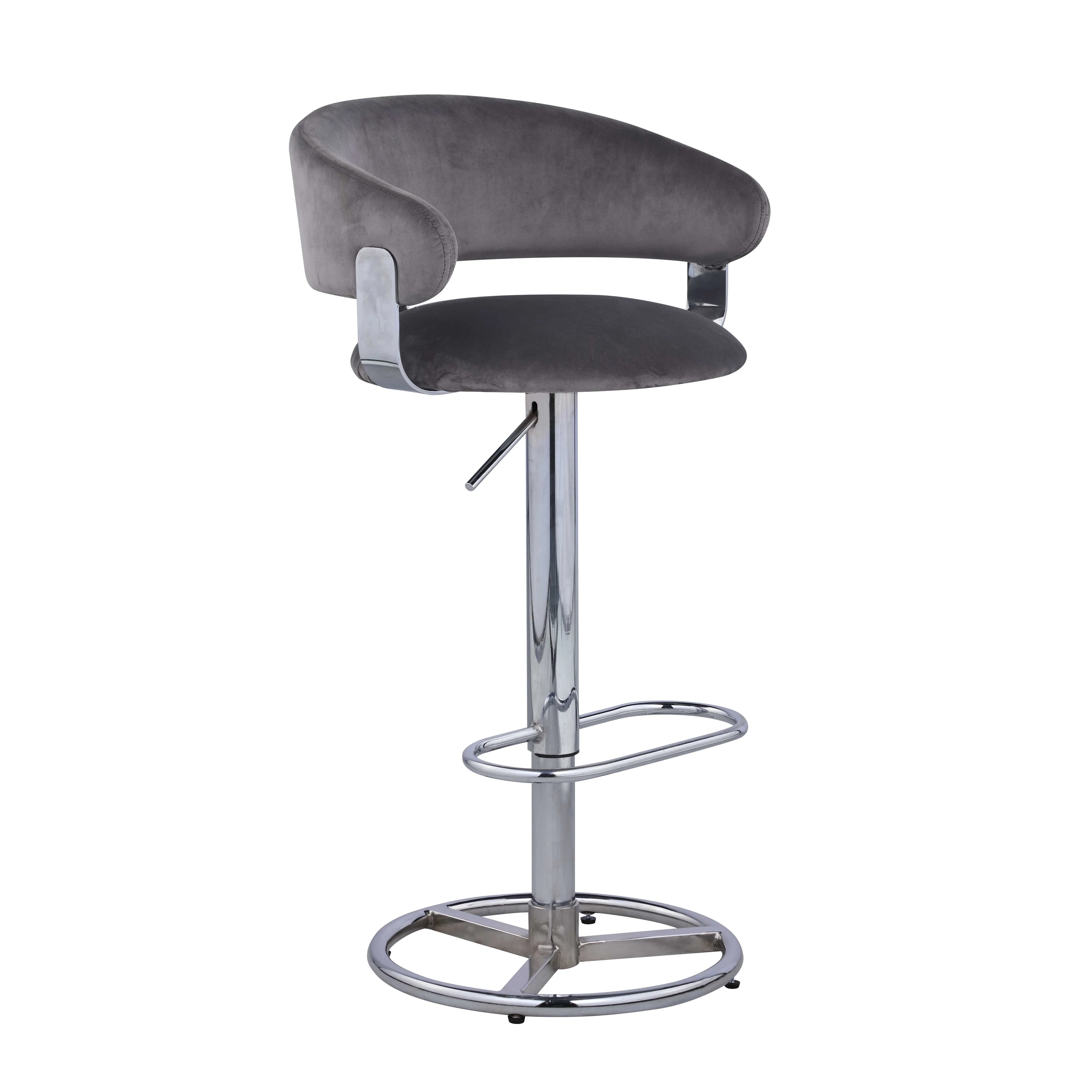Somette Contemporary Height-Adjustable Stool - N/A