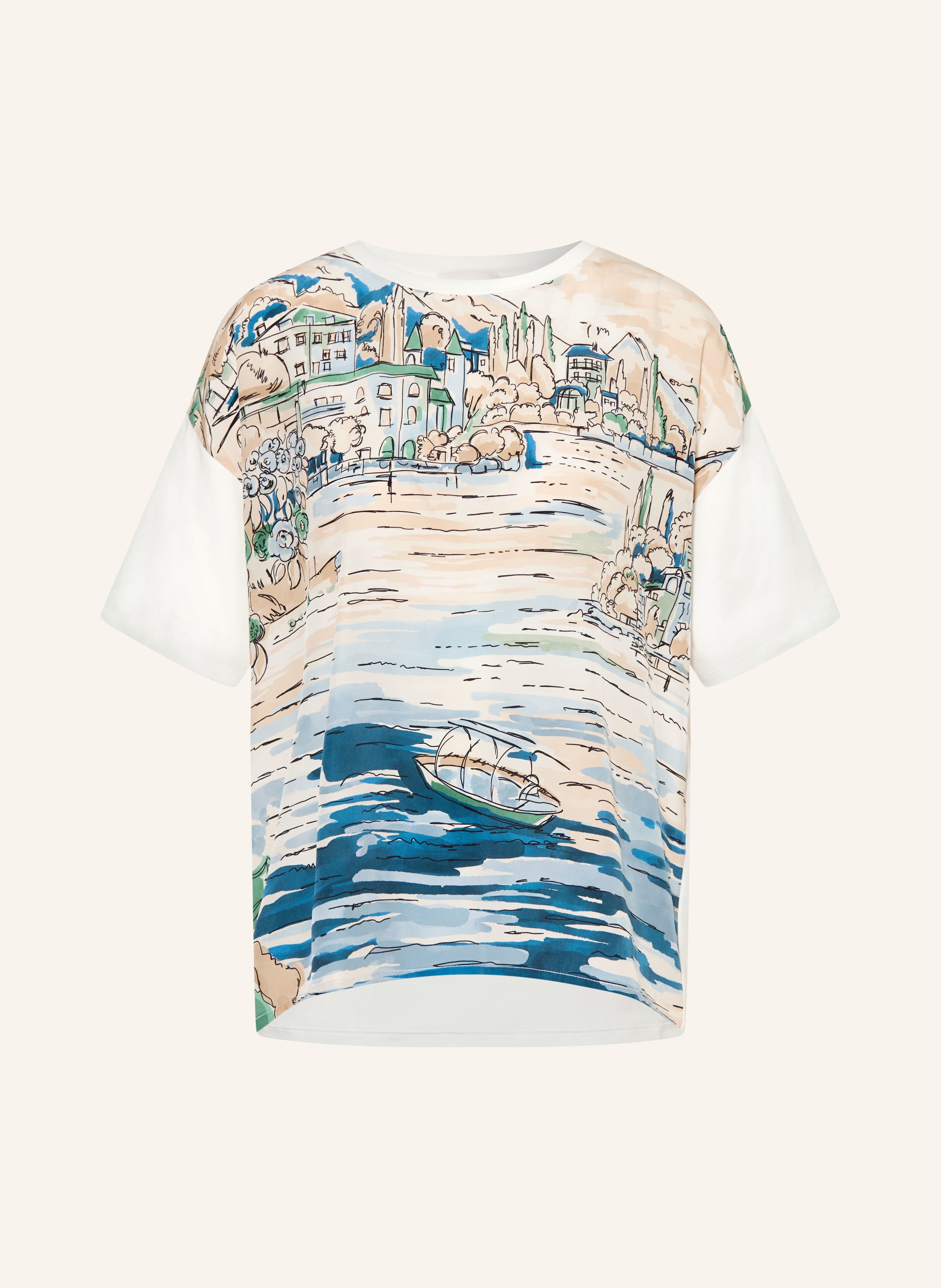 WEEKEND Max Mara Blusenshirt TERZO im Materialmix mit Seide