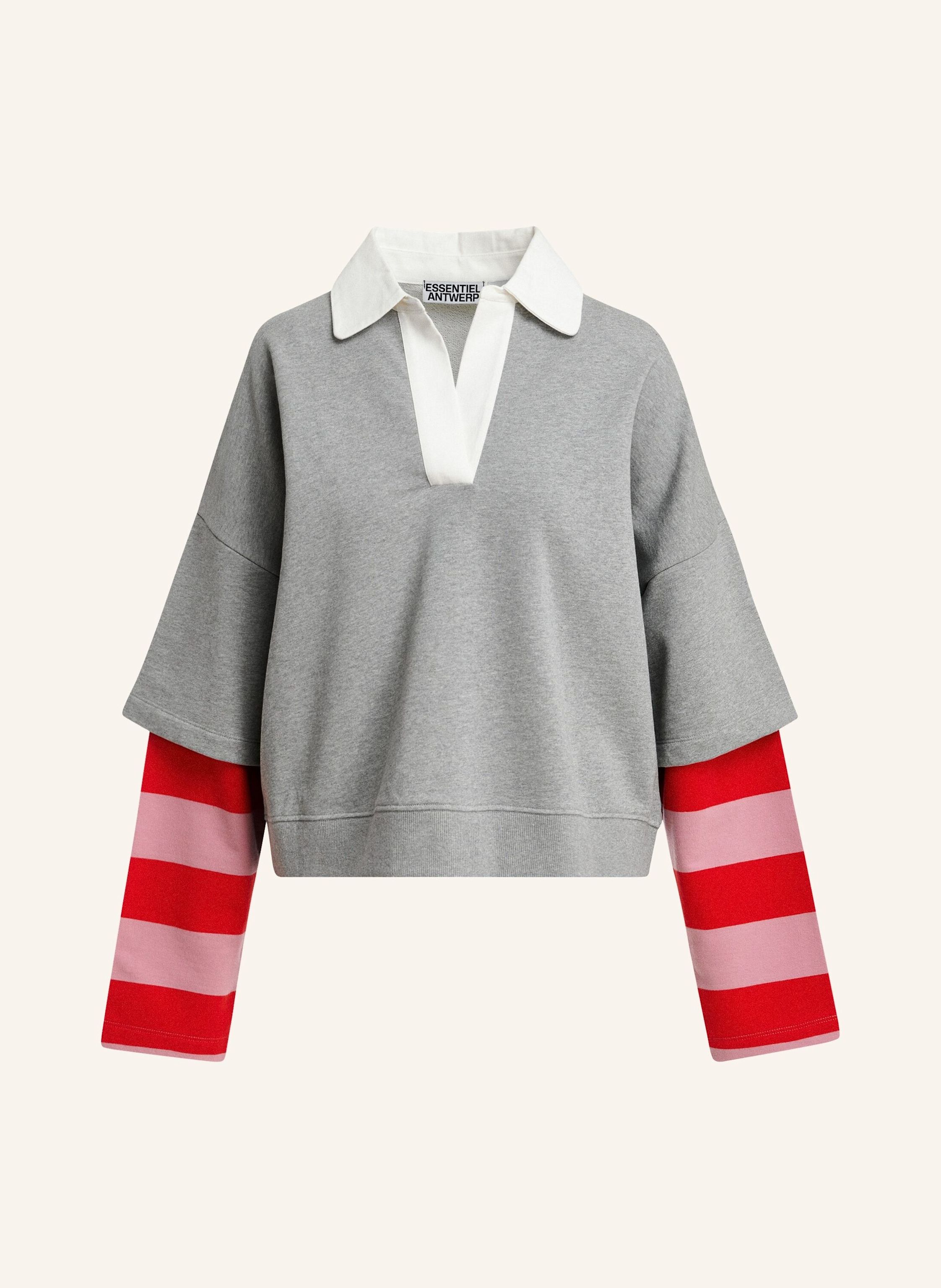 ESSENTIEL ANTWERP Sweatshirt KANTELOU im Materialmix
