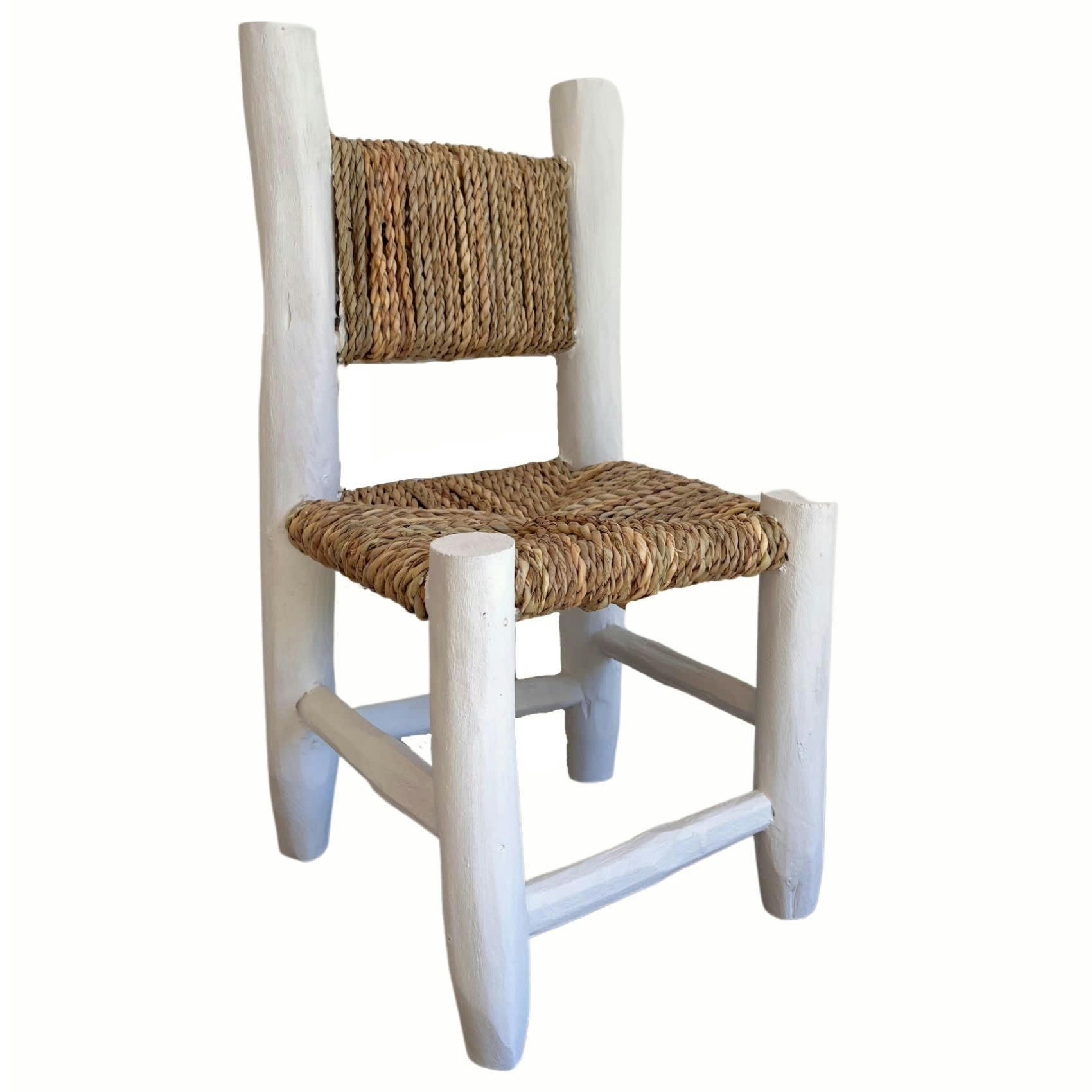 - Chaise enfant bois blanc  blanc 45x20x20 cm