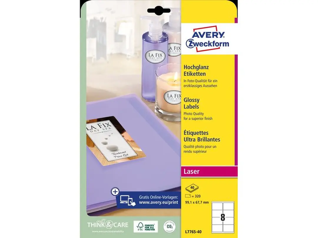 Etiketten 40er-Set L7765-40