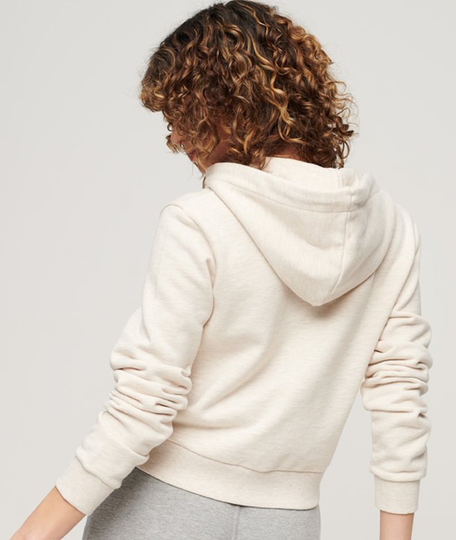 Athletic Essentials Crop Zip Hoodie