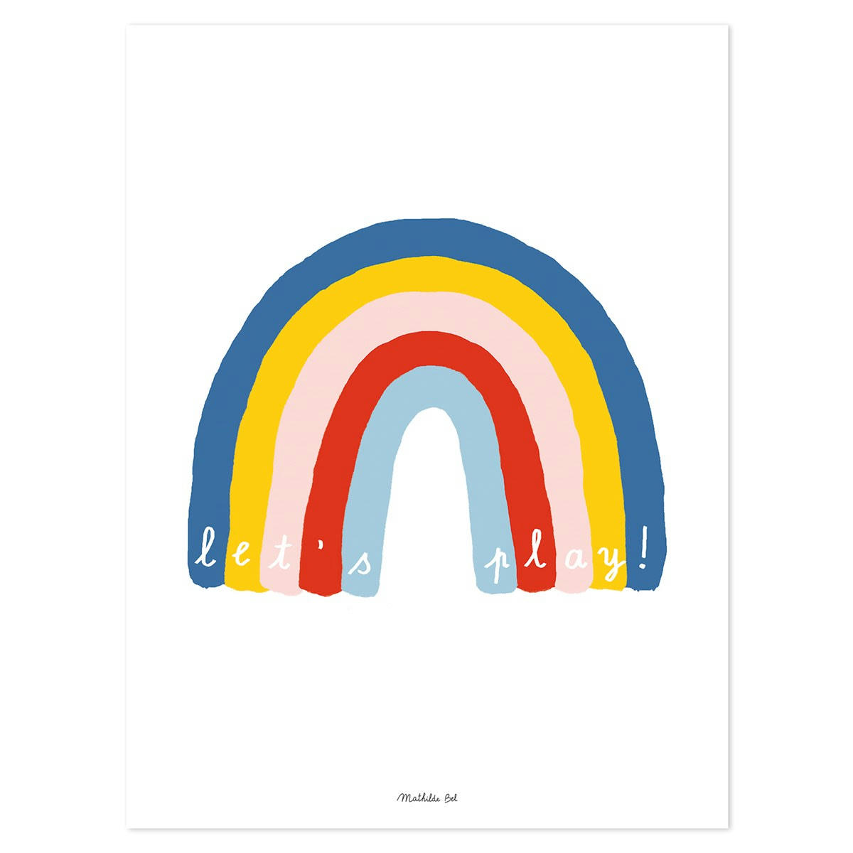 BROOKLYN - Affiche arc en ciel en Papier Multicolore
