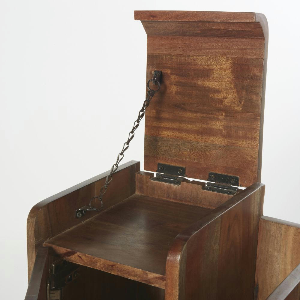 WILLIAM - Petit meuble de rangement en acacia